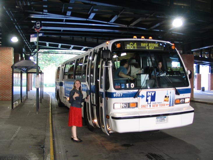 B64 Bus, Stillwell Avenue Terminal, Coney Island, Brooklyn, 6:59 p.m.