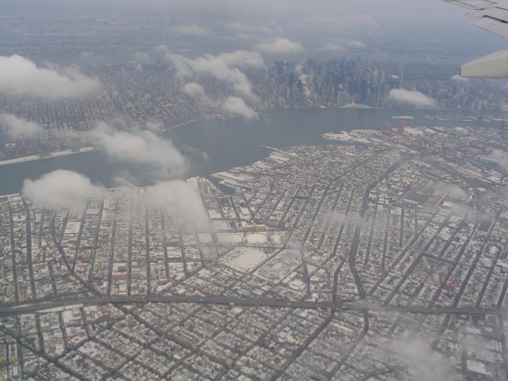 Landing at LaGuardia: Greenpoint, Brooklyn From the Air
