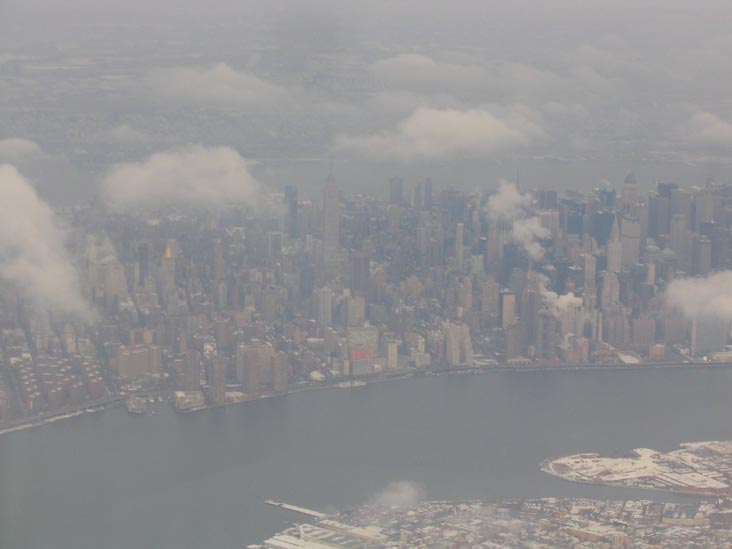 Landing at LaGuardia: Midtown Manhattan From the Air