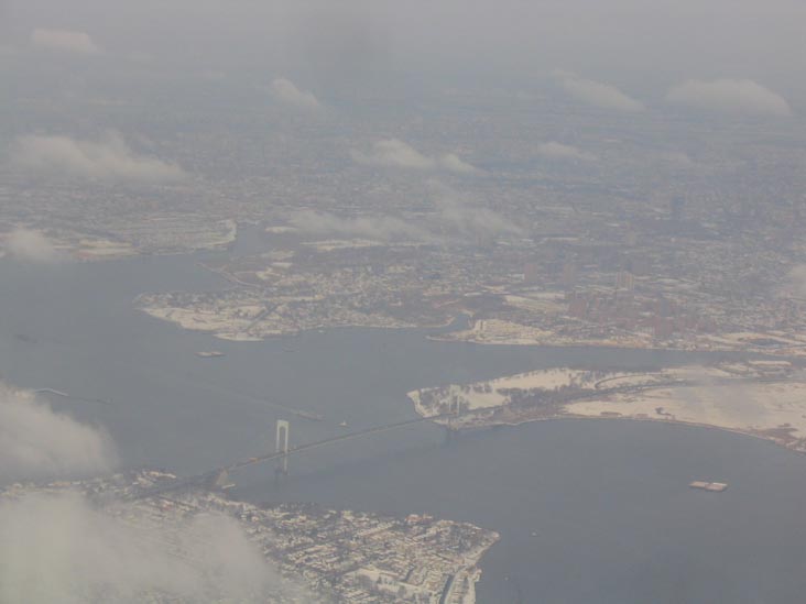 Landing at LaGuardia: Bronx-Whitestone Bridge From the Air