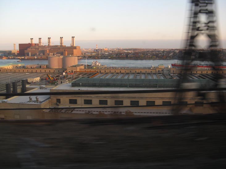 Wards Island, Amtrak Train Through New York City, November 22, 2009