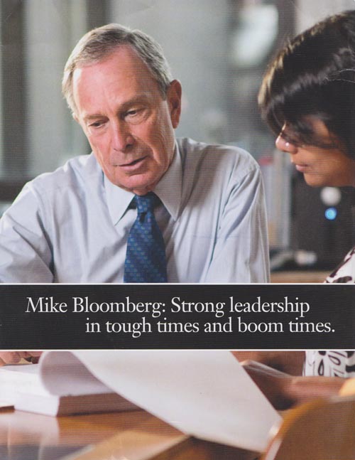 Bloomberg For Mayor 2009 Strong Leadership Campaign Literature
