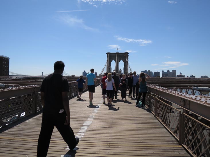Brooklyn Bridge Promenade, New York City, May 25, 2014