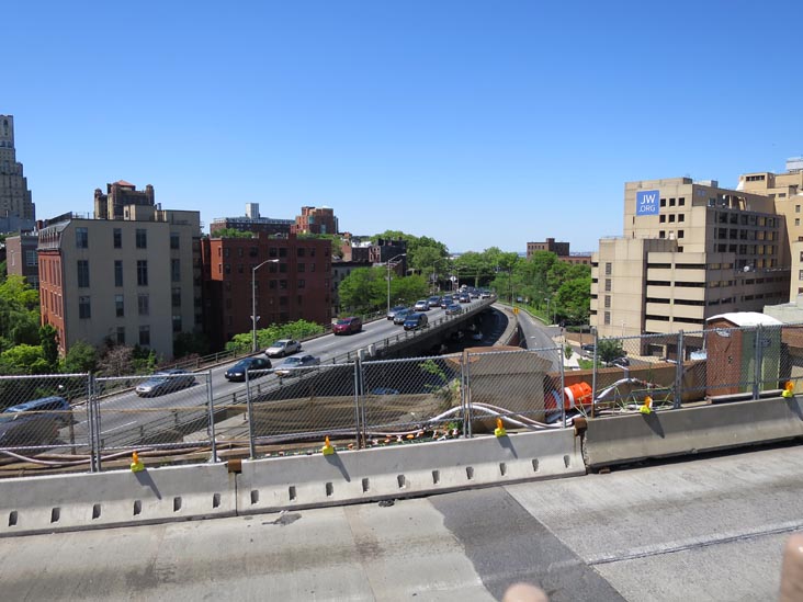 Brooklyn-Queens Expressway From Brooklyn Bridge Pedestrian Promenade, New York City, May 25, 2014