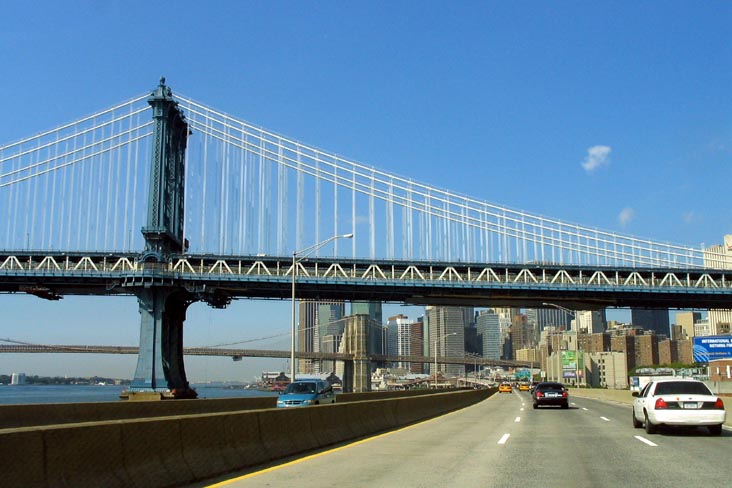 Manhattan Bridge From The FDR, August 28, 2007