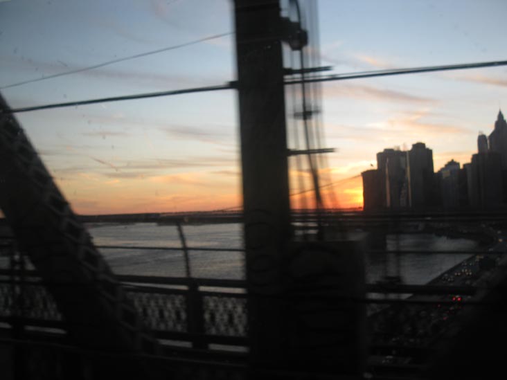 View From Manhattan-Bound Q Train, Manhattan Bridge, December 4, 2011