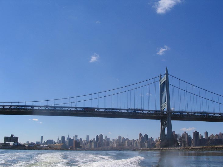 Triborough Bridge From the East River, March 23, 2006
