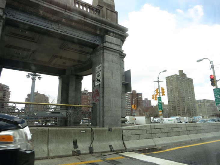 Williamsburg Bridge, Manhattan End at Delancey Street, March 22, 2013