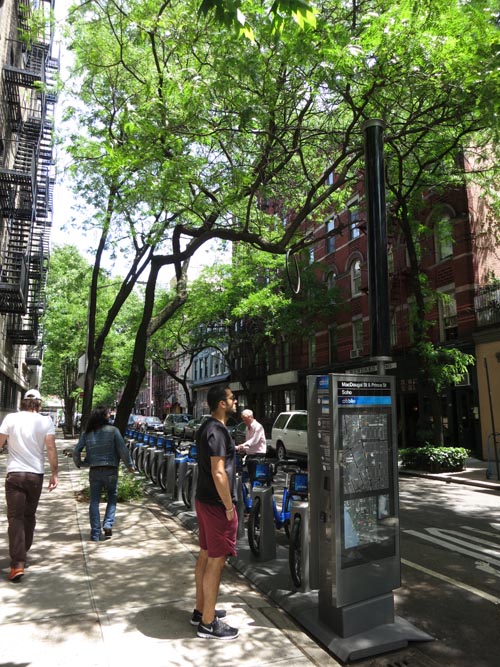 Citi Bike Racks, MacDougal Street and Prince Street, SoHo, Manhattan, June 5, 2013