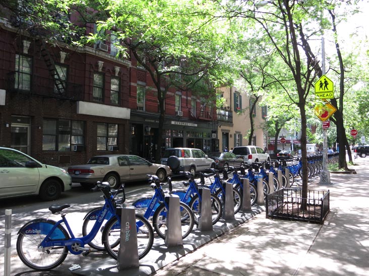 Citi Bike Racks, MacDougal Street and Prince Street, SoHo, Manhattan, June 5, 2013
