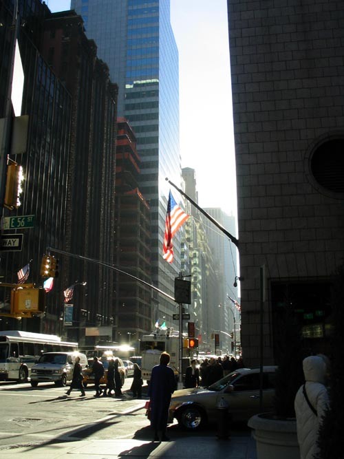 56th Street and Madison Avenue, SE Corner, Midtown Manhattan, December 17, 2007