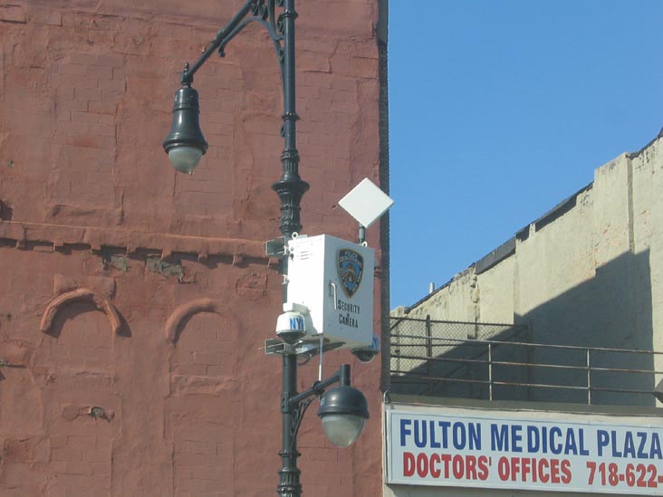 Security Camera, Bedford Avenue and Fulton Street, SE Corner, Bedford-Stuyvesant, Brooklyn, August 11, 2006
