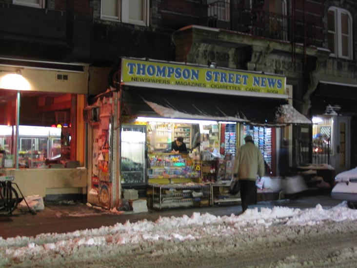 Thompson Street, Greenwich Village, Manhattan, January 28, 2004