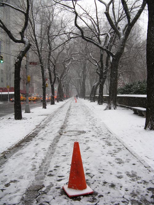 Fifth Avenue Near 63rd Street, Upper East Side, Manhattan, January 15, 2009