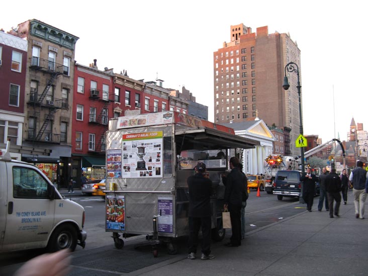 Sammy's Halal Food, Sixth Avenue and West 4th Street, NE Corner, Greenwich Village, Manhattan, April 16, 2009
