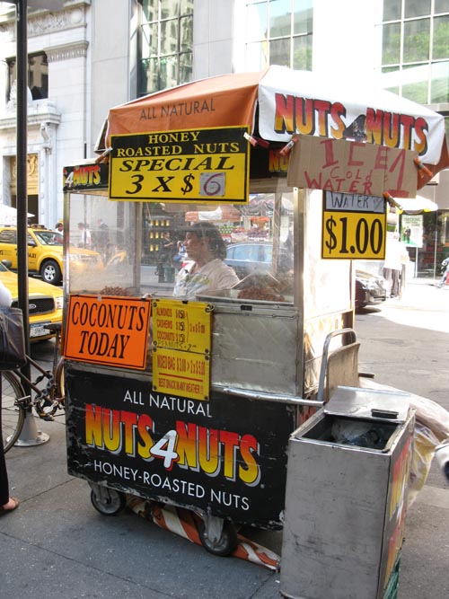 Nuts 4 Nuts Cart, Broadway, Lower Manhattan, June 6, 2011