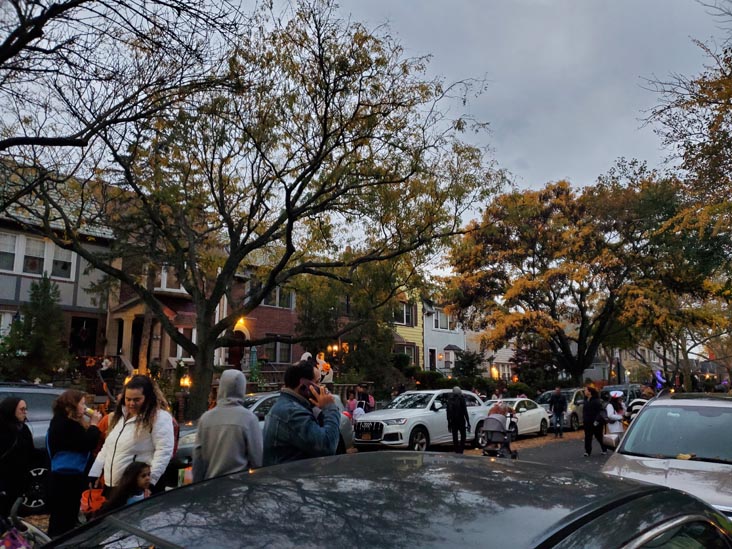 Trick-Or-Treating, 46th Street Between 21st Avenue and Ditmars Boulevard, Astoria, Queens, October 21, 2023