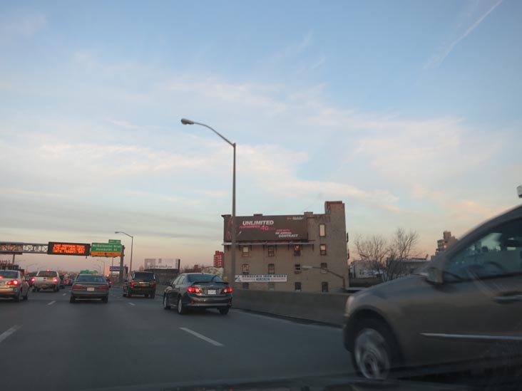 Brooklyn-Queens Expressway Near McGuinness Boulevard, Brooklyn, January 27, 2013