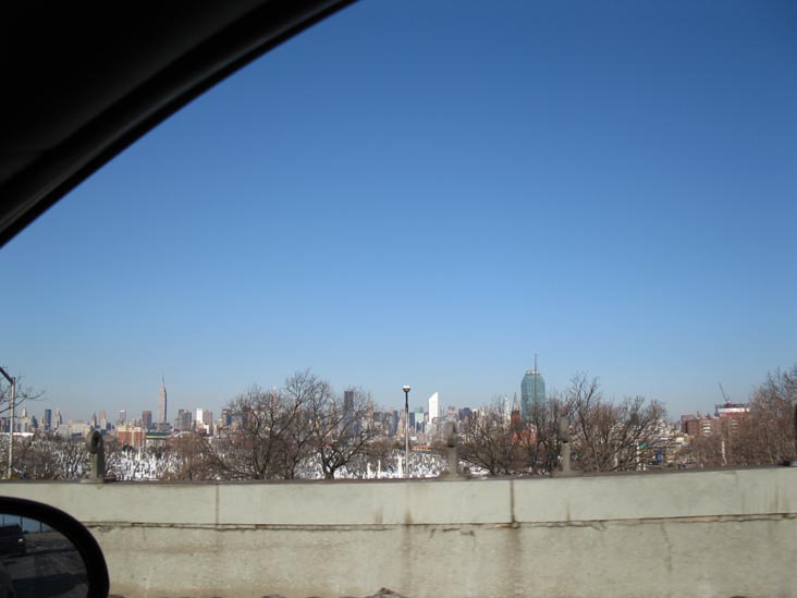 Midtown Manhattan Skyline From Brooklyn-Queens Expressway, February 12, 2010