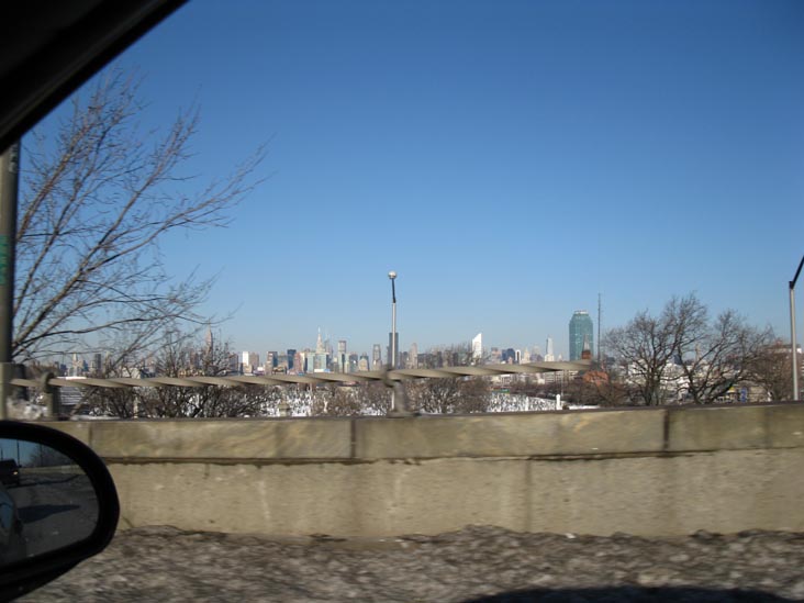 Midtown Manhattan Skyline From Brooklyn-Queens Expressway, February 12, 2010