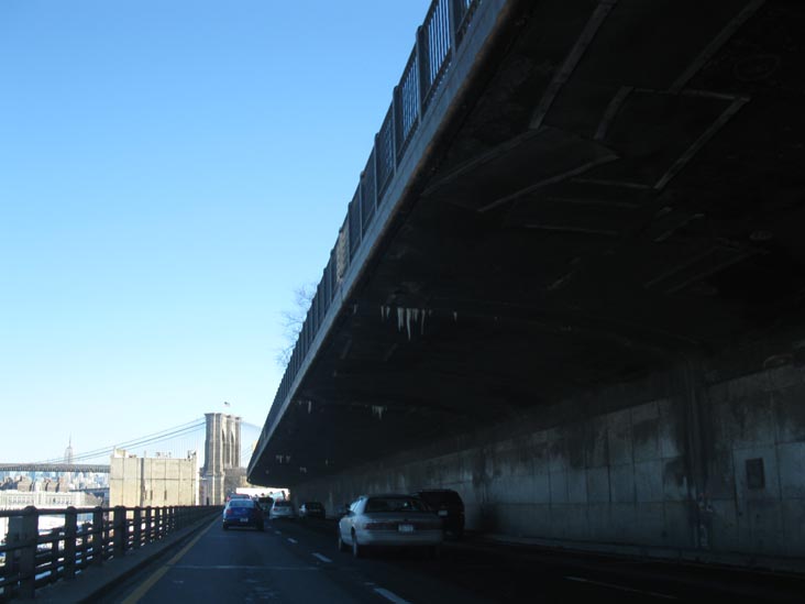 Brooklyn Heights Cantilevered Portion Of The Brooklyn-Queens Expressway, February 12, 2010