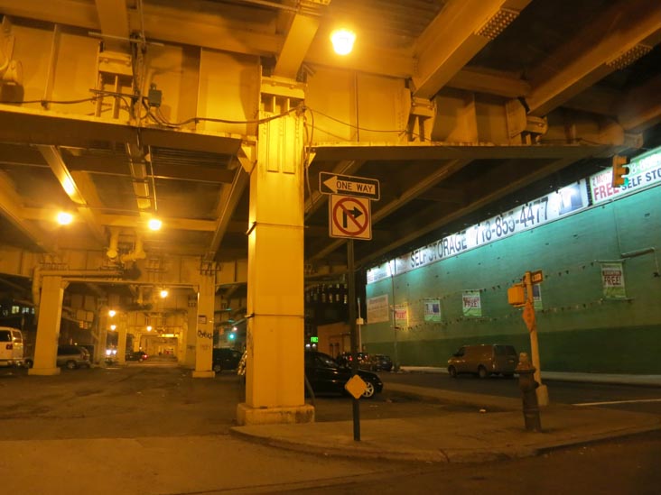 Brooklyn-Queens Expressway at Hall Street, Clinton Hill, Brooklyn, February 15, 2013