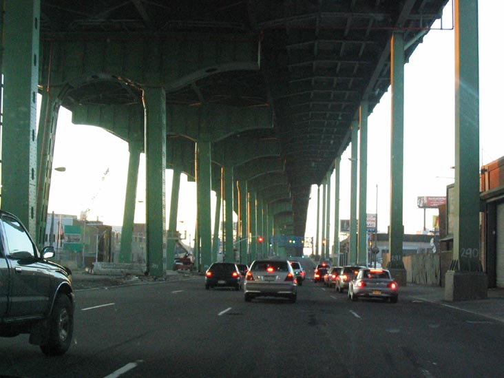 Driving Underneath The Gowanus Expressway Near The Gowanus Canal, April 10, 2005