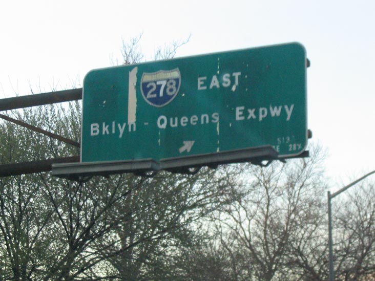 Driving Down the Brooklyn-Queens Expressway at Dusk: Entering the Expressway