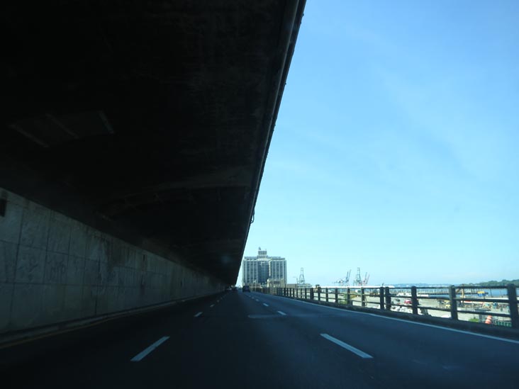 Brooklyn-Queens Expressway at Brooklyn Heights, Brooklyn, June 23, 2013