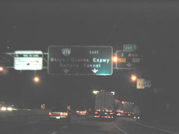 Approaching the Third Avenue Exit, Gowanus Expressway, July 19, 2004