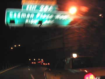 Approaching the Cadman Plaza West Exit, Brooklyn-Queens Expressway, July 19, 2004