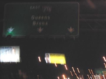 Towards Queens and the Bronx, Brooklyn-Queens Expressway, July 19, 2004