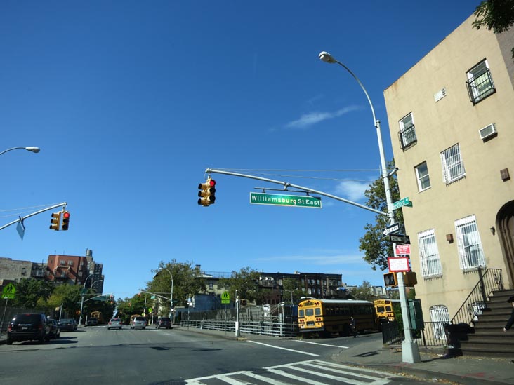Brooklyn-Queens Expressway at Bedford Avenue, Williamsburg, Brooklyn, October 12, 2013