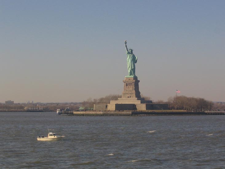Statue of Liberty from New York Harbor, January 28, 2006