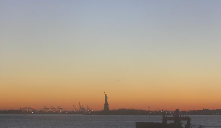 Statue of Liberty as Seen from the Manhattan Staten Island Ferry Terminal