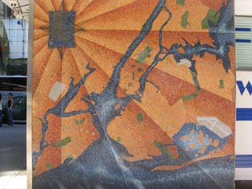 Mosaic outside NYPD Times Square Substation