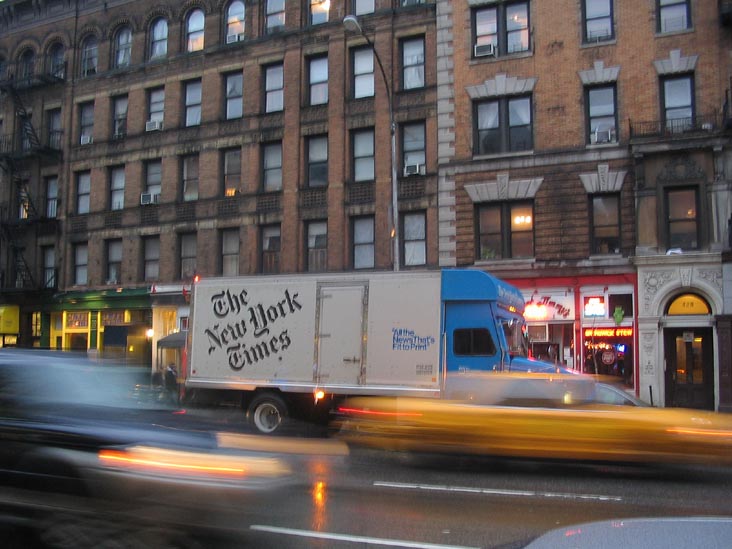 New York Times Delivery Truck, Amsterdam Avenue, Upper West Side, Manhattan