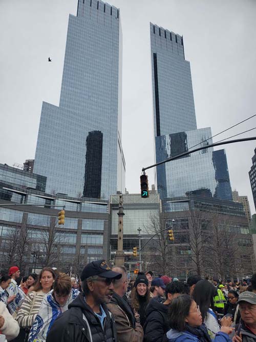Post-Race, Columbus Circle, 2025 United Airlines NYC Half Marathon, March 16, 2025