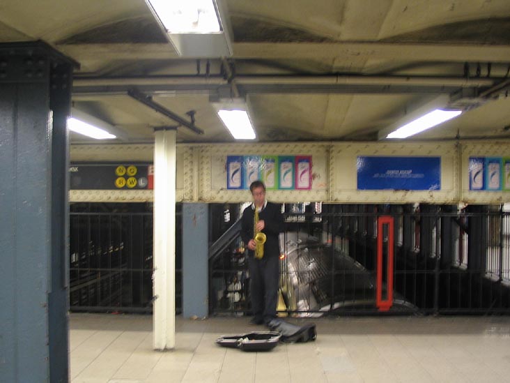 Saxophone at Union Square Subway Station, April 29, 2006