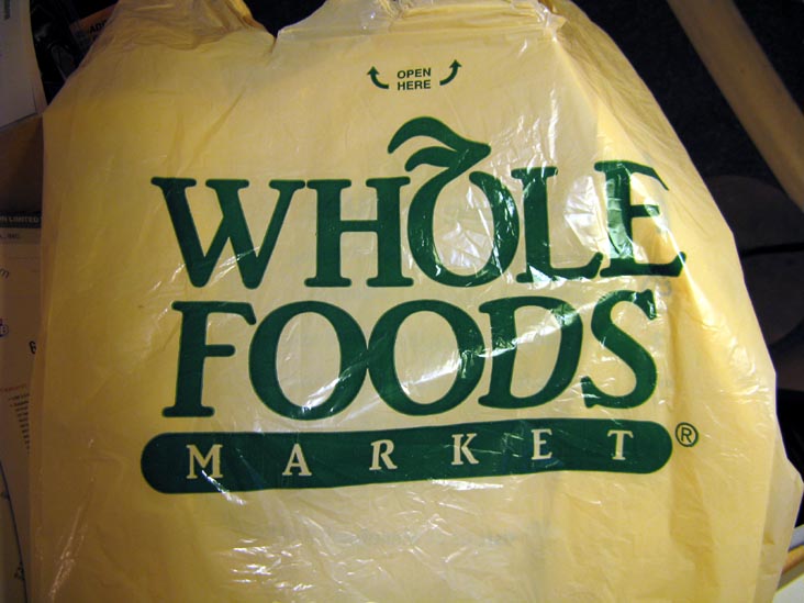 Whole Foods Plastic Shopping Bag, April 2008