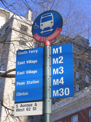 New York City Signage: Bus Stop