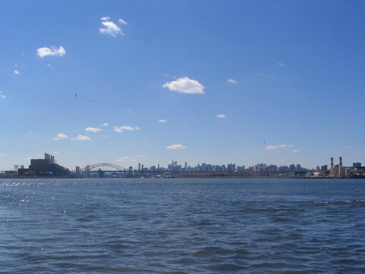 Manhattan Skyline From North Brother Island, East River, March 23, 2006