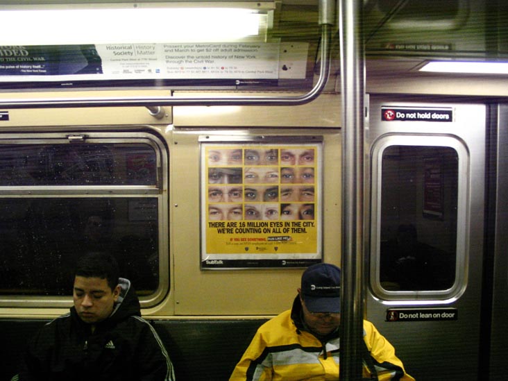 If You See Something Say Something Ad, 7 Train, New York City Subway, March 16, 2007