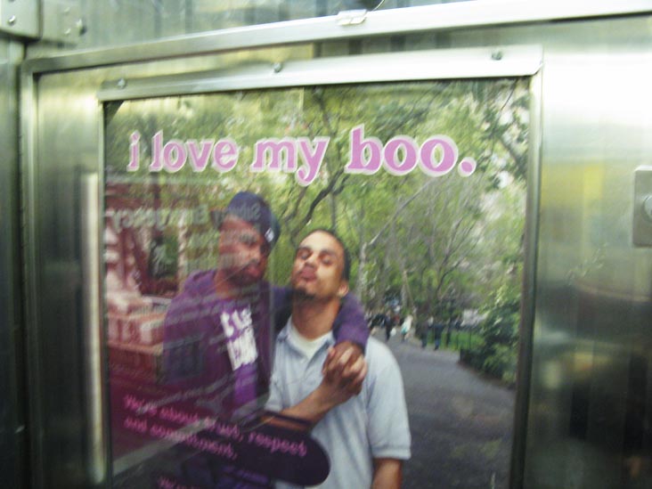 I Love My Boo Ad, New York City Subway, October 17, 2010