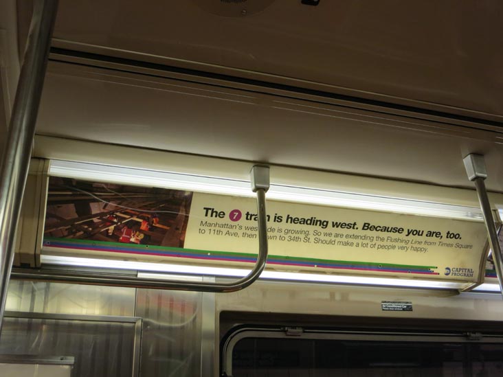 7 Train Extension Ad, New York City Subway, June 16, 2012