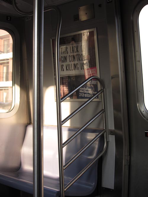 This Lack of Gun Control Is Killing Us Manhattan Mini Storage Ad, New York City Subway, September 6, 2012