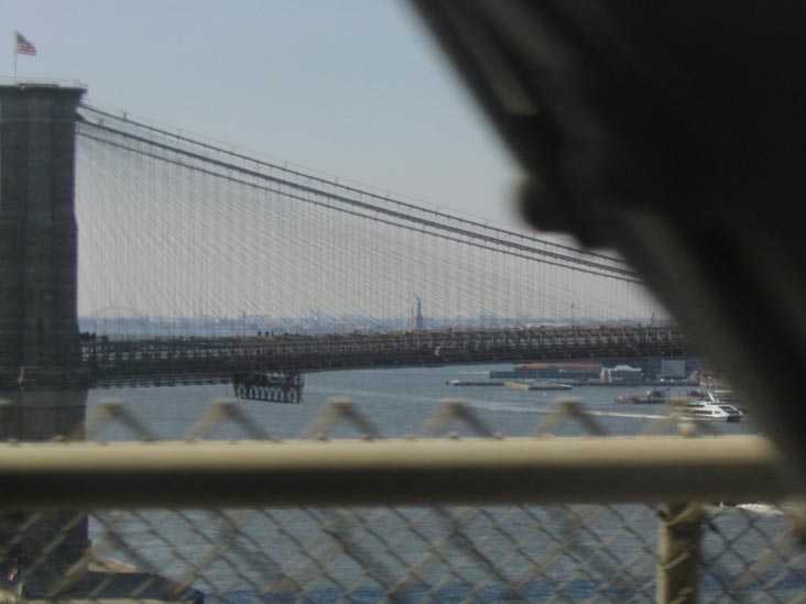 Brooklyn Bridge from a Brooklyn-Bound Q Train