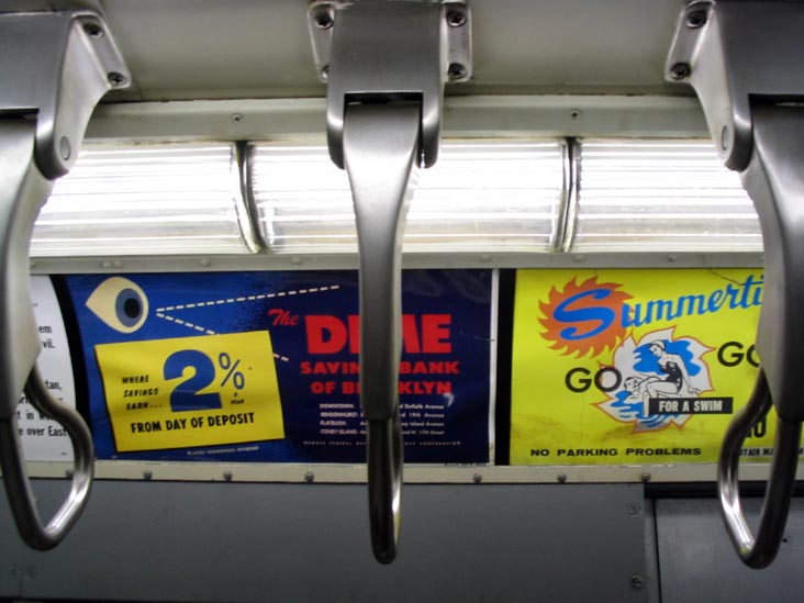 Vintage IRT Cars, Centennial Special Subway Ride (Times Square-Grand Central Shuttle), Midtown Manhattan, October 27, 2004