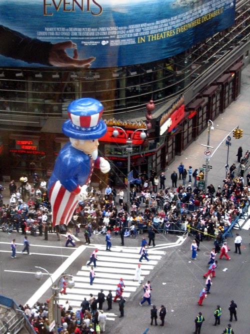Uncle Sam Balloon, Macy's Thanksgiving Day Parade, Times Square, Midtown Manhattan, November 25, 2004