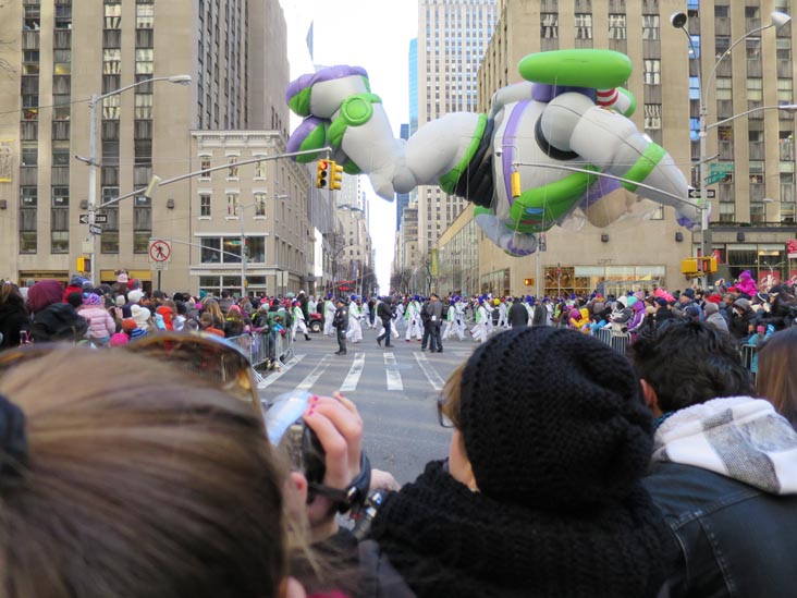 Buzz Lightyear, Macy's Thanksgiving Day Parade, 49th Street and Sixth Avenue, Midtown Manhattan, November 28, 2013